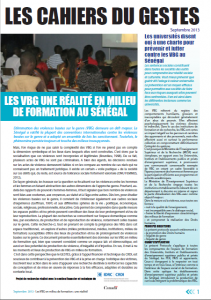 Lire la suite à propos de l’article VBG en milieu de formation au Sénégal